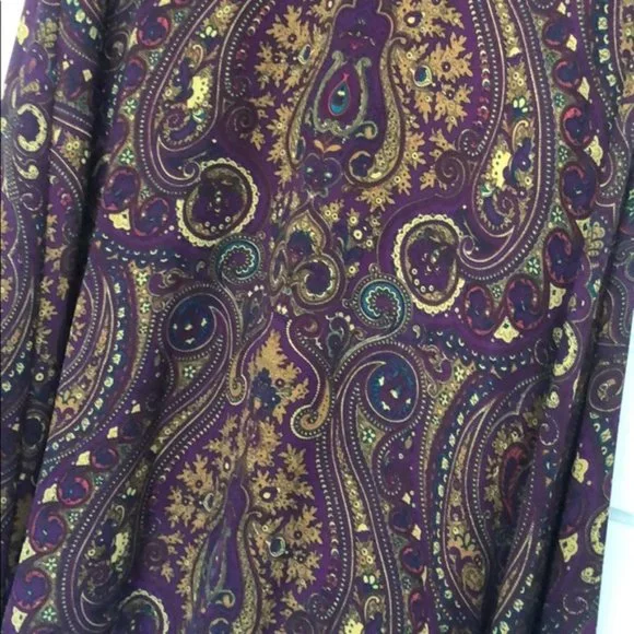 167 Show Me Your Mumu Purple Paisely Dress - Picture 3 of 4